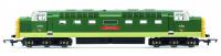 R30438TXS Hornby Railroad Class 55 Deltic Diesel Locomotive number 55 002 "The Kings Own Yorkshire Light Infantry" - BR Two Tone Green - Era 6